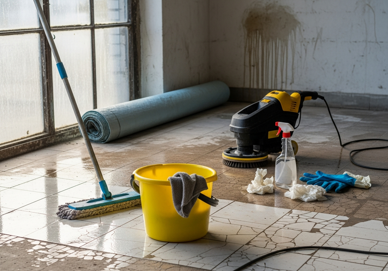 Chantier Artisan Nettoyage en cours à Loos à Loos